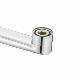 Змішувач латунний для ванни Lidz Orion 005 з поворотним виливом (з душовим гарнітуром) (k35) LDORI005CRM48094 Chrome