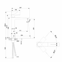 Змішувач латунний для раковини Lidz Orion 001FH високий (k25) LDORI001FHCRM48096 Chrome Змішувач латунний для раковини Lidz Orion 001FH високий (k25) LDORI001FHCRM48096 Chrome