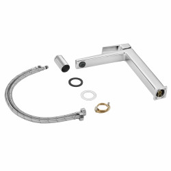 Змішувач латунний для раковини Lidz Orion 001FH високий (k25) LDORI001FHCRM48096 Chrome