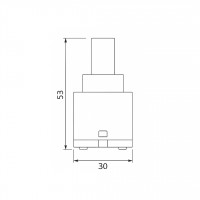 Картридж для змішувача Qtap Spojeni 30 мм QTSPO30N48155