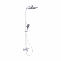 Душова система універсальна Qtap Sloup термостатична на три споживача (з виливом) QTSLO51103OC48217 Chrome