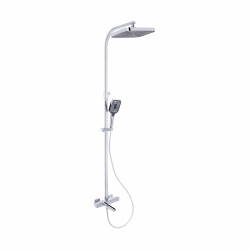 Душова система універсальна Qtap Sloup термостатична на три споживача (з виливом) QTSLO51103OC48217 Chrome