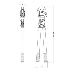 Інструмент для прес-фітинга Thermo Alliance d16-32 ручний з поворотним механізмом STD-403 Інструмент для прес-фітинга Thermo Alliance d16-32 ручний з поворотним механізмом STD-403