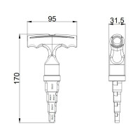 Калібратор з тріскачкою Thermo Alliance для м/п труб d16-32 STD-404