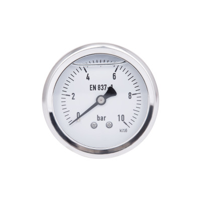 Манометр гліцериновий Thermo Alliancе Forte d63 мм, 1/4"З із заднім підключенням (латун.) 0-10 бар TAF171G10B