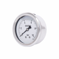 Манометр гліцериновий Thermo Alliancе Forte d63 мм, 1/4"З із заднім підключенням (латун.) 0-10 бар TAF171G10B