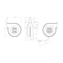 Вентилятор Thermo Alliance TA100 для котла до 30 кВт, 80Вт, 180 м. куб.