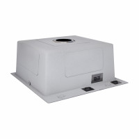 Lidz Handmade H5050HB Мийка для кухні інтегрована Decor Black PVD Honeycomb 2,5/0,5 мм LDH5050BDECPVD48369