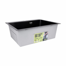 Lidz Handmade H6050HB Мийка для кухні інтегрована Decor Black PVD Honeycomb 2,5/0,5 мм LDH6050BDECPVD48371