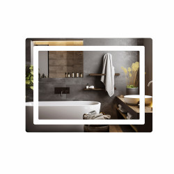 Дзеркало Lidz Kubis (KU2) 800х600 з LED-підсвічуванням Touch, з антизапотіванням, з димером, рег. яскравості LD78LF9048060 Дзеркало Lidz Kubis (KU2) 800х600 з LED-підсвічуванням Touch, з антизапотіванням, з димером, рег. яскравості LD78LF9048060