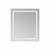 Дзеркало Lidz Kubis 700х800 з LED-підсвічуванням Touch, з антизапотіванням, з димером, рег. яскравості LD78LF9047080