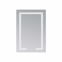 Дзеркало Lidz Kubis (KU2) 600х800 з LED-підсвічуванням Touch, з антизапотіванням, з димером, рег. яскравості LD78LF937608048449