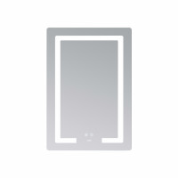 Дзеркало Lidz Kubis (KU2) 600х800 з LED-підсвічуванням Touch, з антизапотіванням, з димером, рег. яскравості LD78LF937608048449