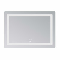 Дзеркало Lidz Kubis (KU2) 1000х800 з LED-підсвічуванням Touch, з антизапотіванням, з димером, рег. яскравості LD78LF6141008048450