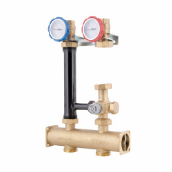 Насосна група Icma №R004 з ручним регулюванням та термостатичним змішувачем праве підключення 1 1/2"x1" 93R004AFD5505SC Насосна група Icma №R004 з ручним регулюванням та термостатичним змішувачем праве підключення 1 1/2"x1" 93R004AFD5505SC