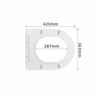 Сидіння для унітаза Qtap (Robin 490,610, Scorpio 490) з мікроліфтом Slim QTSC179W48675