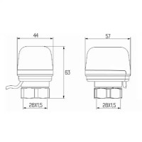 Сервопривод Icma 230V тип закритий №980 (NC) Сервопривод Icma 230V тип закритий №980 (NC)
