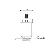 Повітровідвідник автоматичний Icma 1\2" №709