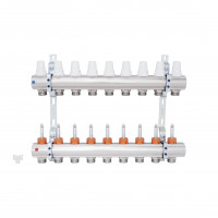 Колектор Icma 1" 9 виходів, з витратомірами №K013 Колектор Icma 1" 9 виходів, з витратомірами №K013