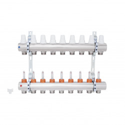 Колектор Icma 1" 9 виходів, з витратомірами №K013 Колектор Icma 1" 9 виходів, з витратомірами №K013