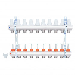 Колектор Icma 1" 10 виходів, з витратомірами №K013 Колектор Icma 1" 10 виходів, з витратомірами №K013
