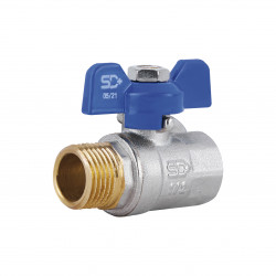 Кран кульовий SD Plus 1\2" ВЗ для води (метелик) SD607W15