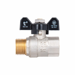 Кран кульовий SD Plus 1\2" ВЗ для води (метелик) SD607W15