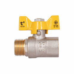 Кран кульовий SD Plus 1\2" ВЗ для газу (метелик) SD607G15 Кран кульовий SD Plus 1\2" ВЗ для газу (метелик) SD607G15