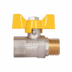 Кран кульовий SD Plus 1\2" ВЗ для газу (метелик) SD607G15 Кран кульовий SD Plus 1\2" ВЗ для газу (метелик) SD607G15