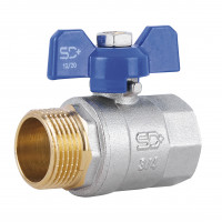 Кран кульовий SD Plus 3\4" ВЗ для води (метелик) SD607W20