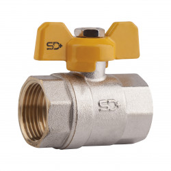 Кран кульовий SD Plus 3\4" ВР для газу (метелик) SD602G20 Кран кульовий SD Plus 3\4" ВР для газу (метелик) SD602G20