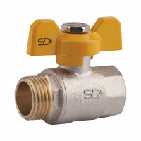 Кран кульовий SD Plus 3\4" ВЗ для газу (метелик) SD607G20