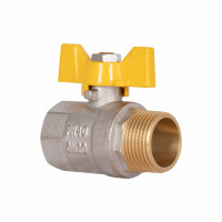 Кран кульовий SD Plus 3\4" ВЗ для газу (метелик) SD607G20