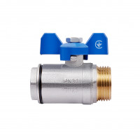 Кран кульовий SD Plus 1" ВЗ для води (метелик) SD607W25 Кран кульовий SD Plus 1" ВЗ для води (метелик) SD607W25