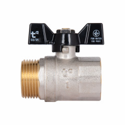 Кран кульовий SD Plus 1" ВЗ для води (метелик) SD607W25 Кран кульовий SD Plus 1" ВЗ для води (метелик) SD607W25