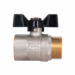 Кран кульовий SD Plus 1" ВЗ для води (метелик) SD607W25 Кран кульовий SD Plus 1" ВЗ для води (метелик) SD607W25