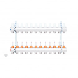 Колектор Icma 1" 12 виходів, з витратомірами №K013 Колектор Icma 1" 12 виходів, з витратомірами №K013