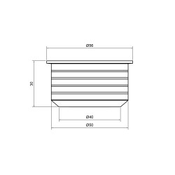 Перехід каналізаційний Sewage 50х40 Перехід каналізаційний Sewage 50х40