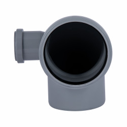 Коліно каналізаційне з відводом TA Sewage 50х110х110, 90° (в ліво)