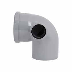 Коліно каналізаційне з відводом TA Sewage 110х110х50, 90°