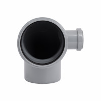 Коліно каналізаційне з відводом TA Sewage 110х110х50, 90°