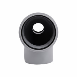 Коліно каналізаційне з відводом TA Sewage 50х110х110, 90° (назад)