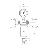 Фільтр самопромивний Icma 1/2" №750
