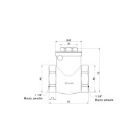 Запорний клапан пелюстковий 1 1/4" SD