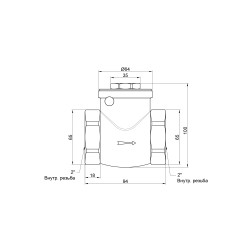 Запорний клапан пелюстковий 2" SD