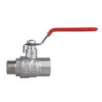 Кран кульовий 1/2" внутрішня * 1/2" зовнішня (для води) важіль Forte