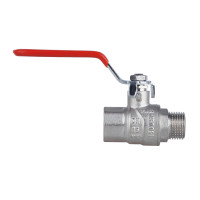 Кран кульовий 1/2" внутрішня * 1/2" зовнішня (для води) важіль Forte