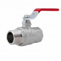 Кран кульовий 1" внутрішня * 1" зовнішня (для води) важіль Forte