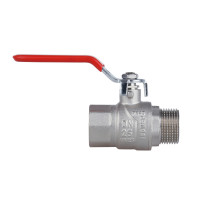 Кран кульовий 1" внутрішня * 1" зовнішня (для води) важіль Forte