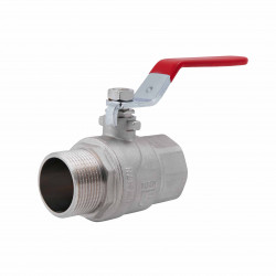 Кран кульовий 1 1/4" внутрішня * 1 1/4" зовнішня (для води) важіль Forte